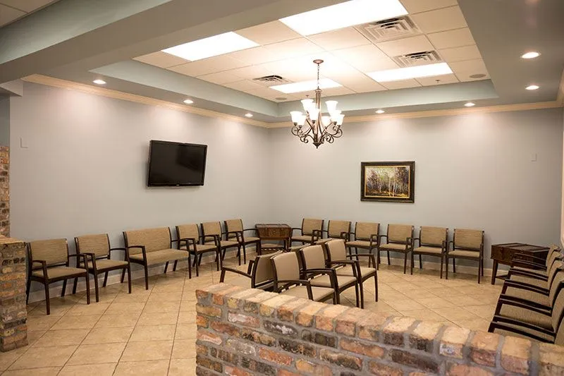 Comfortable patient seating at Louisiana Dental Center Covington